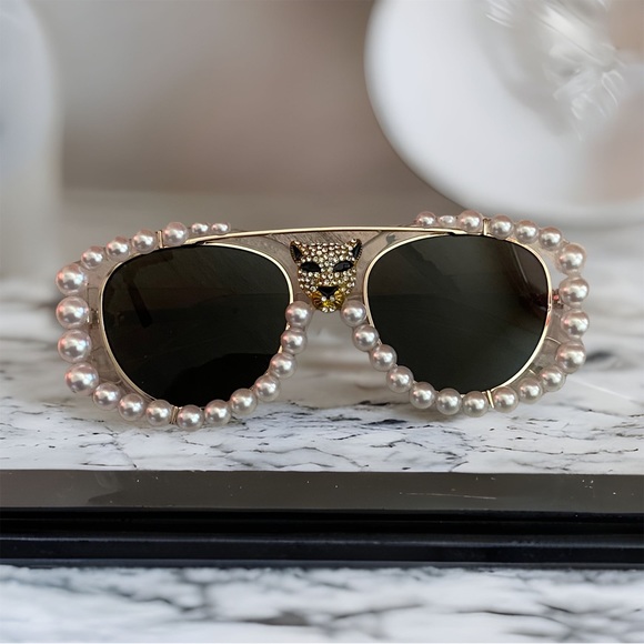 Unisex customize, pearl Lionhead sunglasses main image 6